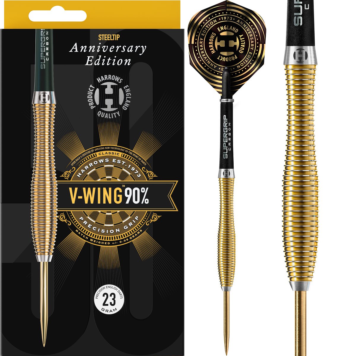 Harrows V-Wing 90% Steeldarts 21/23/25 Gramm Steeldarts 