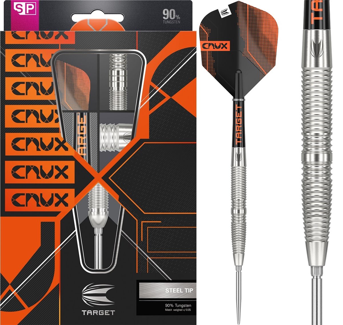 Target Crux 02 Swiss Point Steeldarts 21/23/25 Gramm Steeldarts