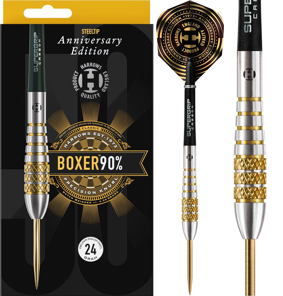 Harrows Boxer Bomb 90% Steeldarts 22/24/26 Gramm Steeldarts 