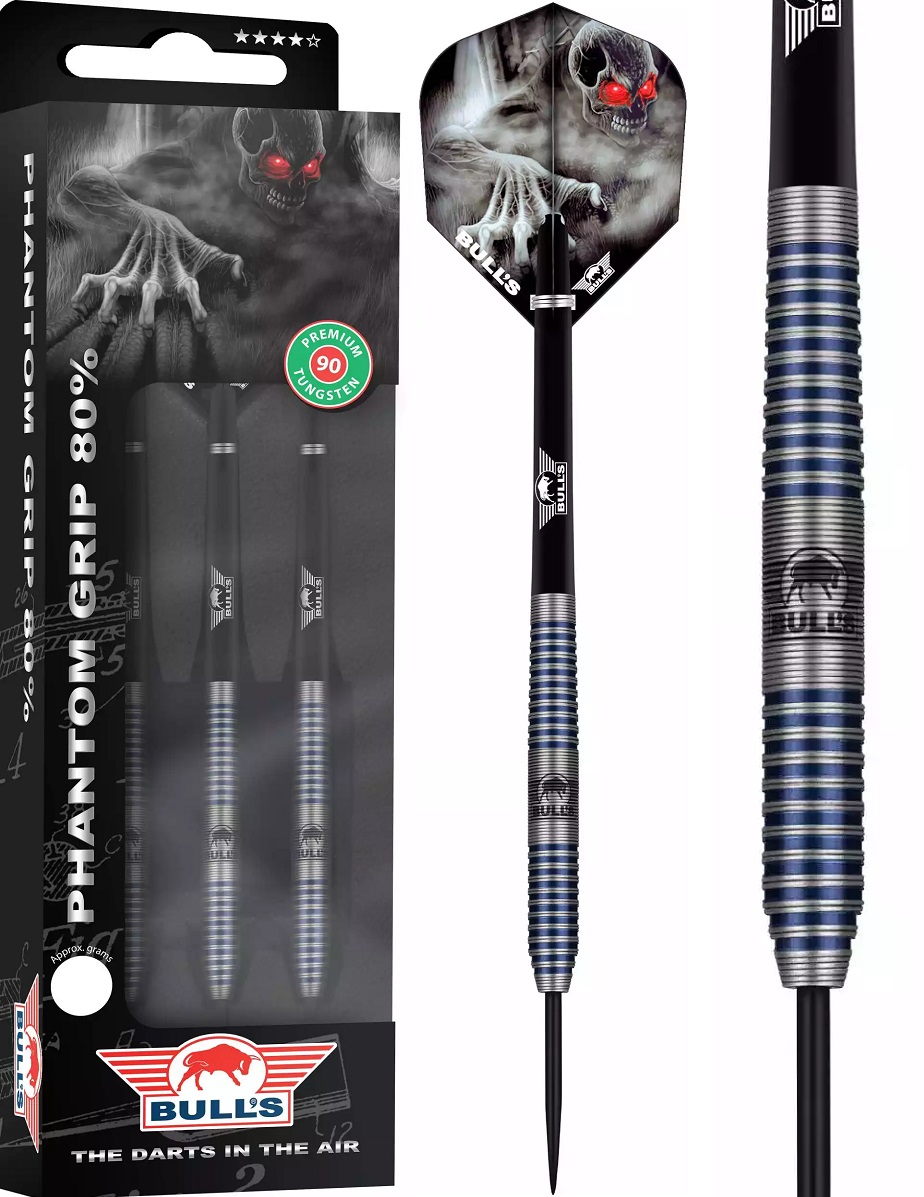 Bull's Phantom Grip 80% Steeldarts 21/22/23/24/25/26 Gramm Steeldarts