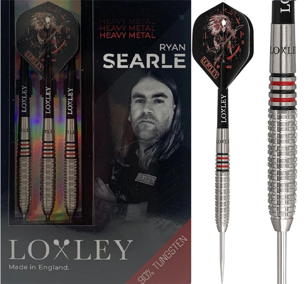 Loxley Steel Dart Pfeile Ryan Searle 22/23/24/26 Gramm Steeldarts 