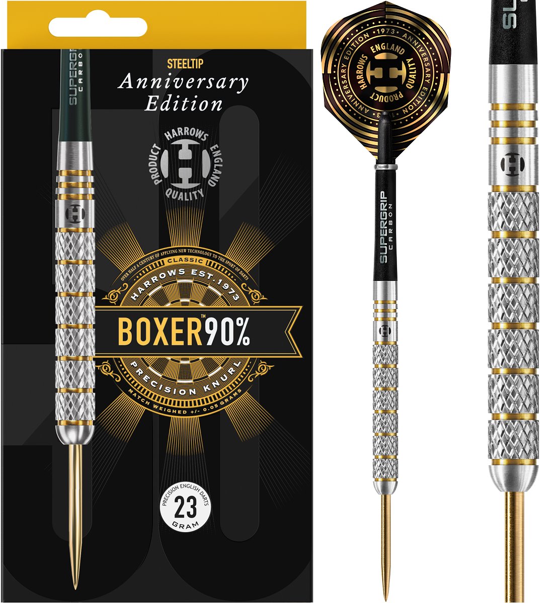 Harrows Boxer Parallel 90% Steeldarts 21/23/25 Gramm Steeldarts 