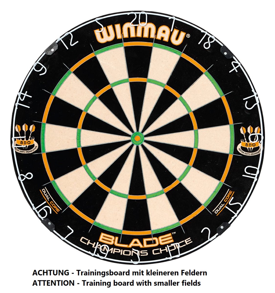 Dartboard WINMAU Original "Blade Champions Choice - DUAL CORE"  Bristle Board