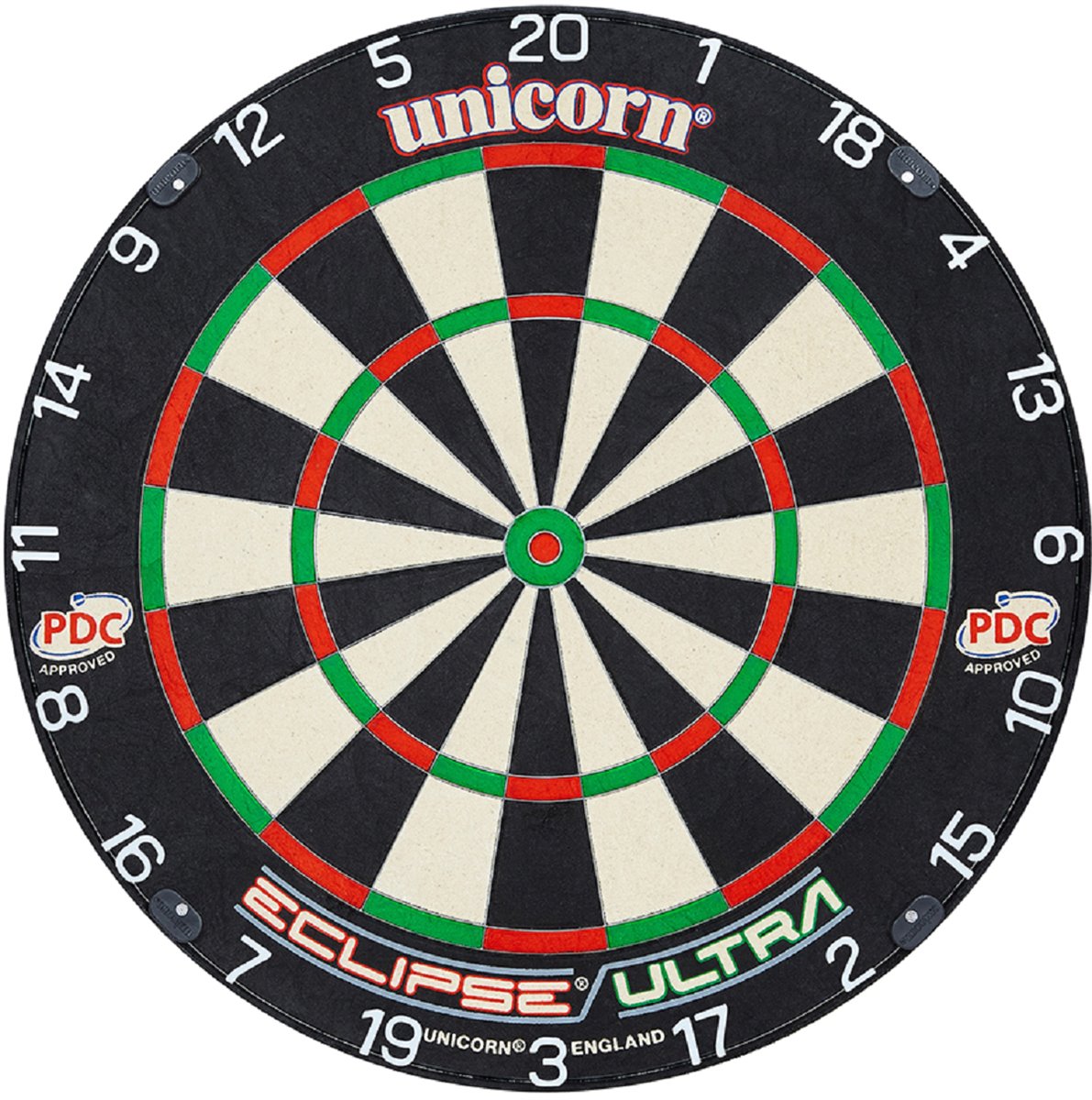 Unicorn Eclipse Ultra Official PDC Bristle Dart Board Scheibe Bristle Board